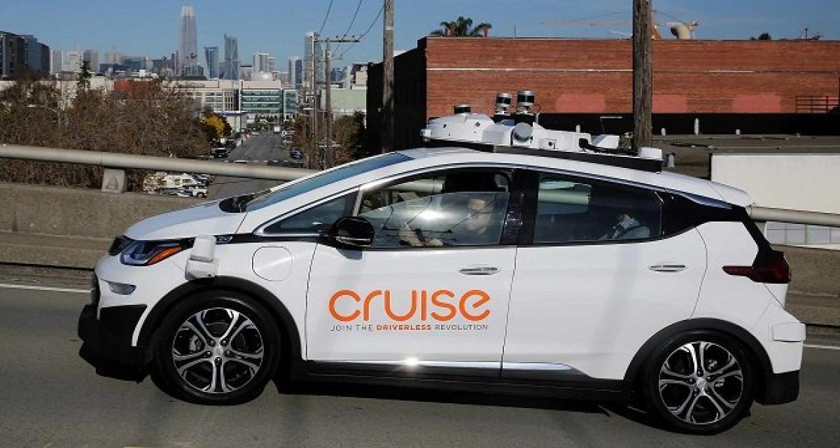 Un robotaxi autonome Cruise de chez General Motors