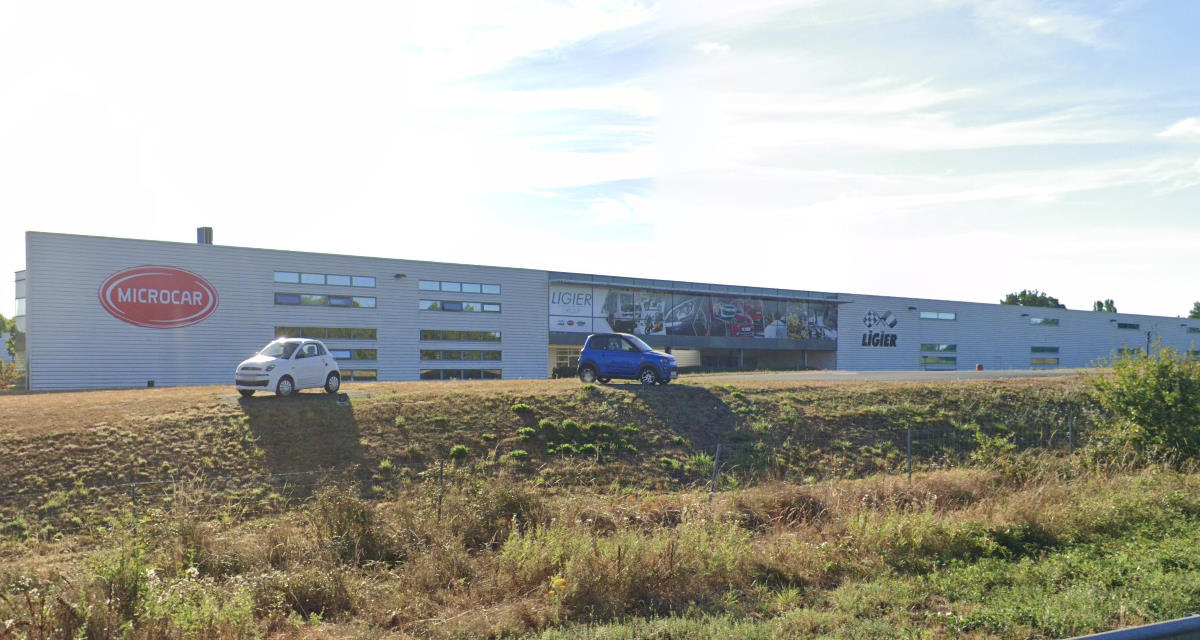 L'usine Microcar (groupe Ligier) à Boufféré à côté de Montaigu en Vendée